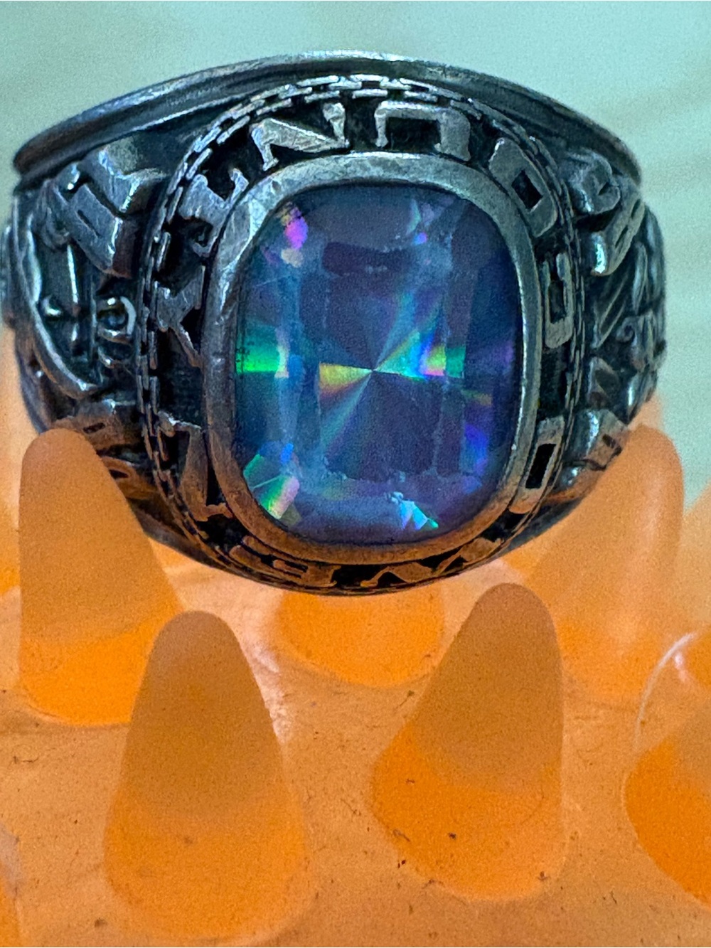 Rare Vintage 1984 Balfour Sterling Silver Drama / Theater Class Ring